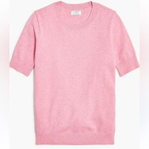 J. Crew Factory Cotton-blend short-sleeve sweater